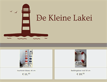 Tablet Screenshot of dekleinelakei.nl